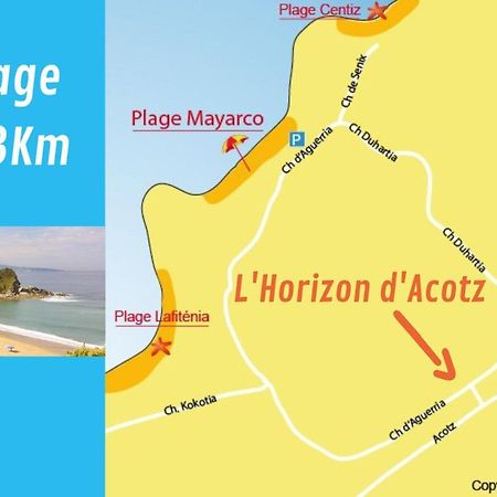 L'Horizon D'Acotz Lejlighed Saint-Jean-de-Luz Eksteriør billede